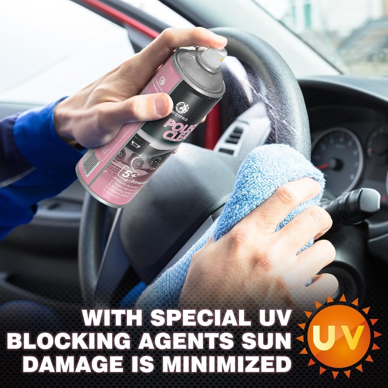 DONKEYPRO Car Interior Cleaner, Polishing Cleaner Detailer Spray for Vehicle Detailing, 450ml Aerosol 15 fl oz with Iron Can (1-pack) - Image 5